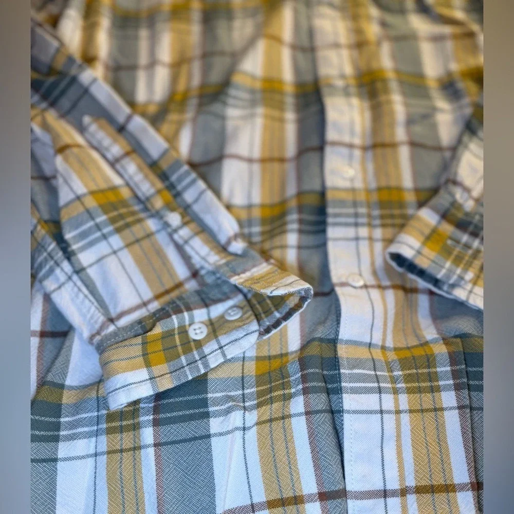 The North Face Hayden Pass 2.0 Plaid Button‎ Down Shirt Men's Large Cotton TNF